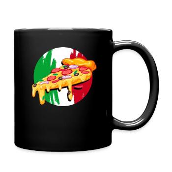 Italy - Full Colour Mug - black - Right