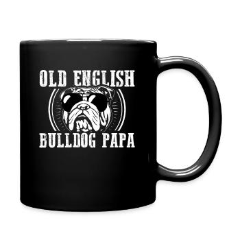 Old English Bulldog Dad | Lord's Gift - Full Colour Mug - black - Right