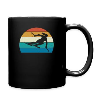 SkiEuse Vintage Femmes Filles - Mug uni - noir - Droite