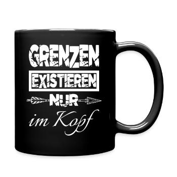 gay bizeps weight lifting installing six pack - Tasse einfarbig - Schwarz - Rechts