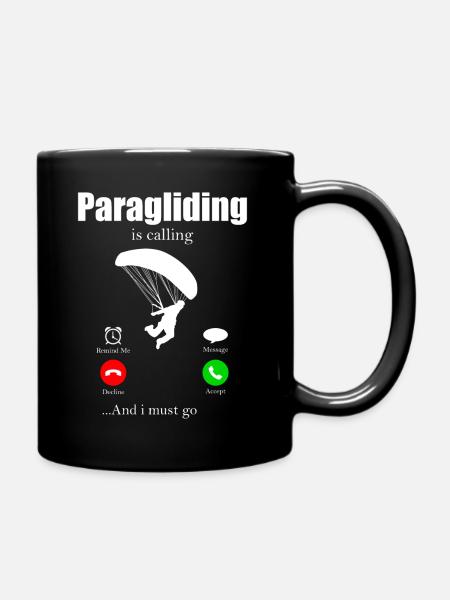 Parapente parapente Skydive - Mug uni - noir