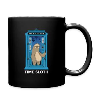 Time Sloth Time Travel Time Sloth - Full Colour Mug - black - Right