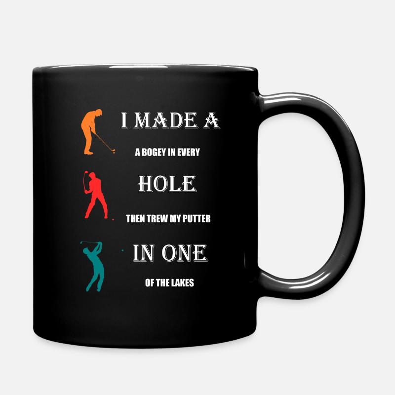Golf Golf Sort Golfer cadeau hommes - Mug uni - noir