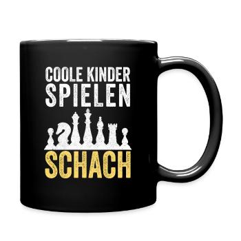 Chess Playing Chess Pieces Chess Kids Gift - Full Colour Mug - black - Right