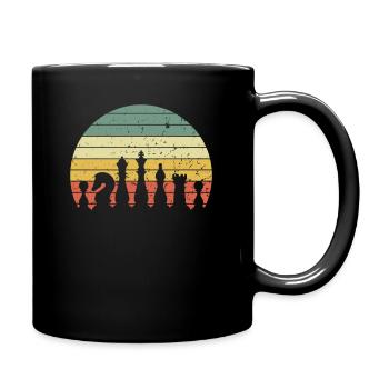Chess Pieces Chess Games Chess Game Gift - Full Colour Mug - black - Right
