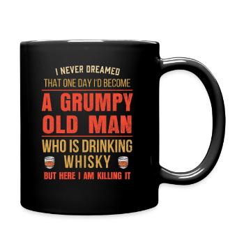 Cadeau de whiskey de Mens pour des buveurs de Bourbon drôle - Mug uni - noir - Droite