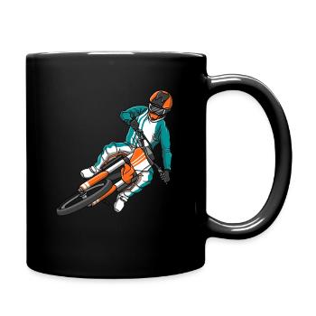 Motocross Rider Biker Motorcycle Children Men - Mug uni - noir - Droite