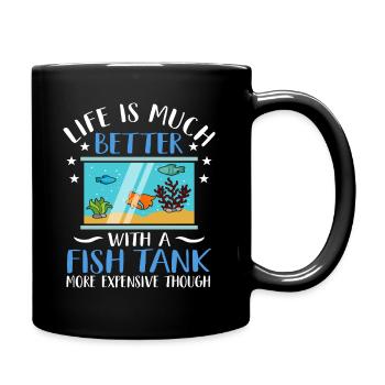 Aquarium - Tasse einfarbig - Schwarz - Rechts
