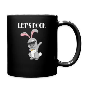 Dabbing Osterhase Ostern Let’s Rock Lapin Danse - Mug uni - noir - Droite