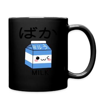 Milk Shake Cartoon Funny Japanese Retro 90s Kawaii - Tasse einfarbig - Schwarz - Rechts