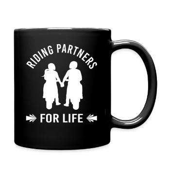 Bikercouple Couple Motorcyclist Couple Biker Love - Full Colour Mug - black - Right
