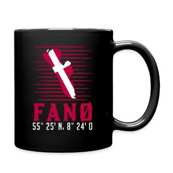 Fanö coordonnées Fanø vacances Danemark Idée cadeau - Mug uni - noir - Droite