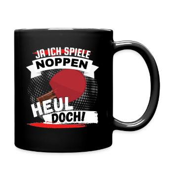 TISCHTENNIS NOPPEN SPIELER SPRUCH DESIGN SHIRT - Tasse einfarbig - Schwarz - Rechts