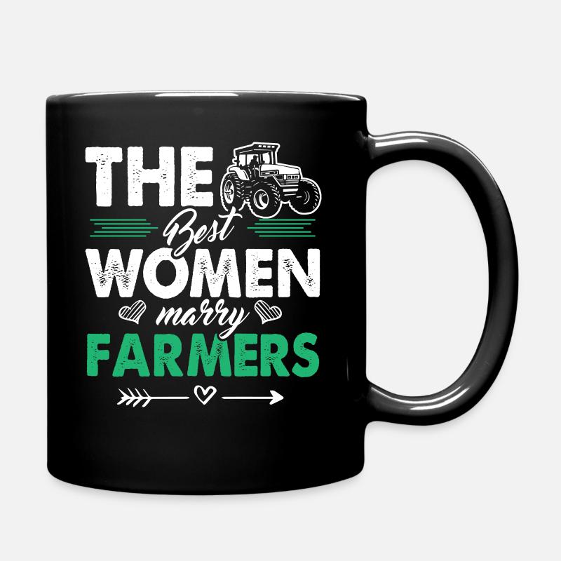 Landwirt Bäuerin - Tasse einfarbig - Schwarz