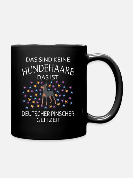 Pinschers Deutsche Pinscher Hunde Hund - Tasse einfarbig - Schwarz