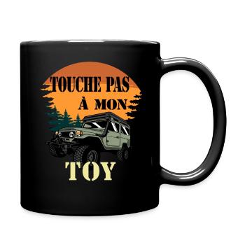T-shirt Touche pas à mon Toy, Land-cruiser, humour - Mug uni - noir - Droite