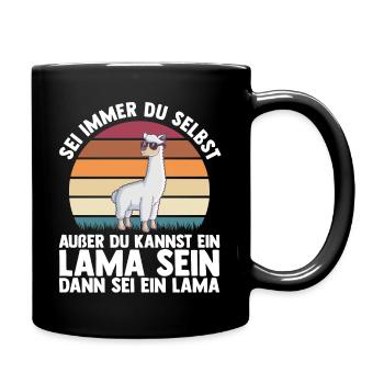 lama - Full Colour Mug - black - Right