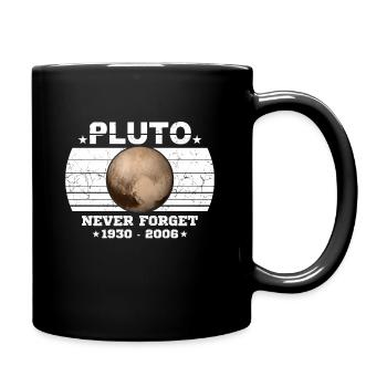Never Forget Pluto Shirt Vintage Planet Pluto - Mug uni - noir - Droite