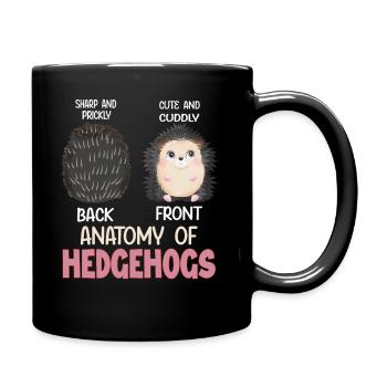 Anatomie du hérisson - Mug uni - noir - Droite
