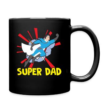 Happy Fathers Day Super Dad Father's Day Super Dad Pa - Full Colour Mug - black - Right