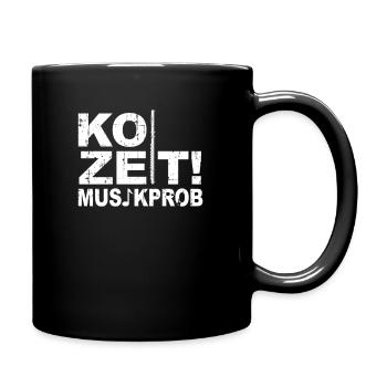 Flûte transversale Flûte flûte Flûte Flûte - Mug uni - noir - Droite