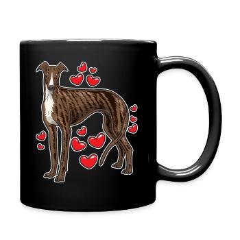 Galgo Espanol lévriers cadeau - Mug uni - noir - Droite