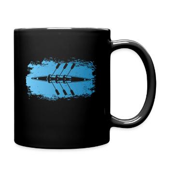 Rudern - Tasse einfarbig - Schwarz - Rechts