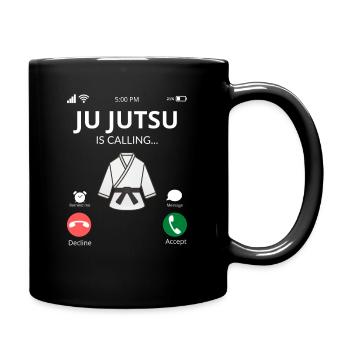 Ju Jutsu - Geschenkideen Kampfsport - Tasse einfarbig - Schwarz - Rechts
