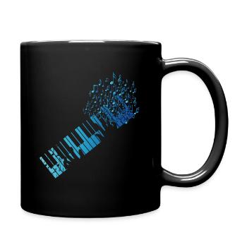 Synthesizer Keyboard - Full Colour Mug - black - Right