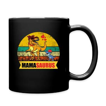 Mamasaurus T rex dinosaure saurier maman - Mug uni - noir - Droite