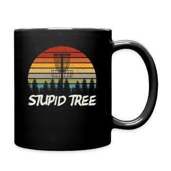 Disc Golf | Discgolf Discgolfspieler Geschenk - Tasse einfarbig - Schwarz - Rechts