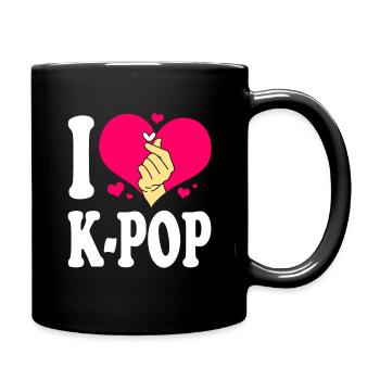 K-Pop - Tasse einfarbig - Schwarz - Rechts