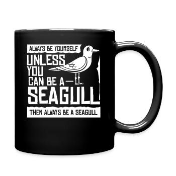 Mouettes Oiseaux de mer Möven Mer - Mug uni - noir - Droite