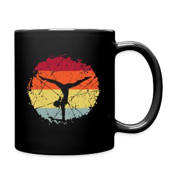 Sport Gymnastik - Tasse einfarbig - Schwarz - Rechts