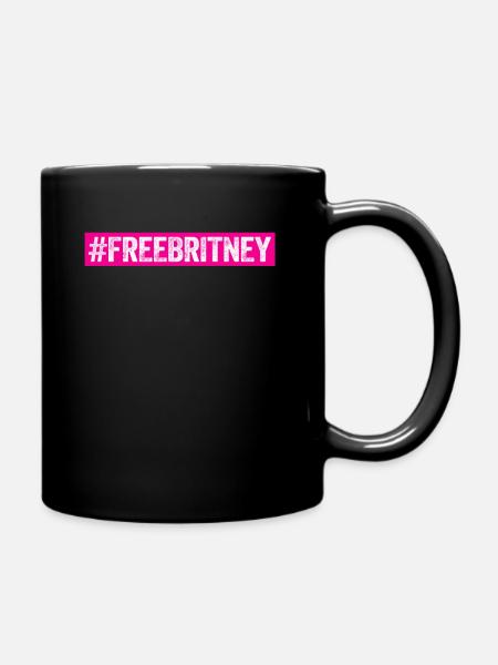 Free Britney Hashtag FreeBritney #FreeBritney - Tasse einfarbig - Schwarz