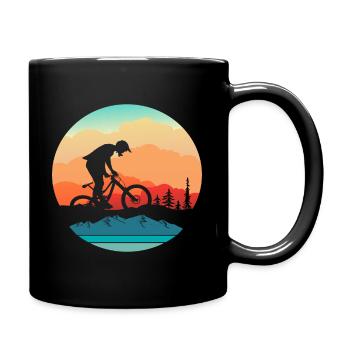 Vélo VTT sport idée de cadeau - Mug uni - noir - Droite
