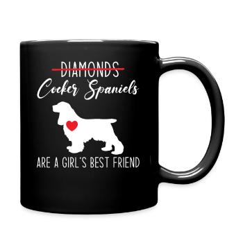 Cocker Spaniel - Full Colour Mug - black - Right