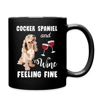 Cocker Spaniel - Full Colour Mug - black - Right