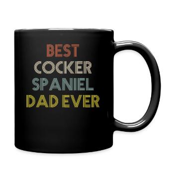 Cocker Spaniel - Full Colour Mug - black - Right