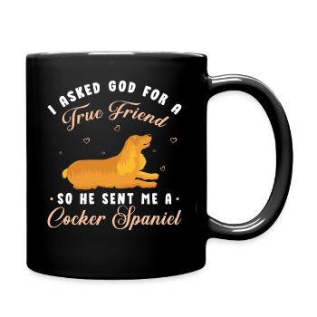 Cocker Spaniel - Mug uni - noir - Droite