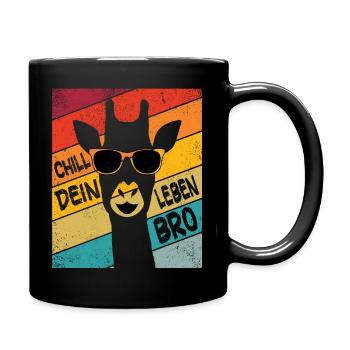 Chiller Giraffe Chill Your Life Giraffes Love - Full Colour Mug - black - Right