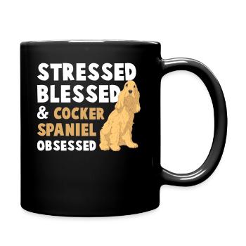 Cocker Spaniel - Mug uni - noir - Droite