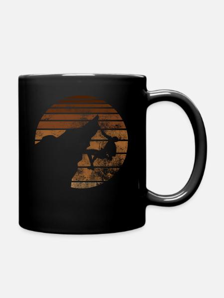 Lustiger spruch für outdoor wanderer berg - Tasse einfarbig - Schwarz