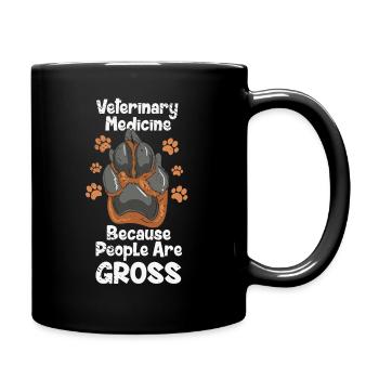Veterinary Medicine Vet Tech Veterinary - Full Colour Mug - black - Right