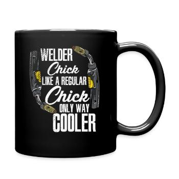 Welder Women Welding Soldering Oxidise - Full Colour Mug - black - Right
