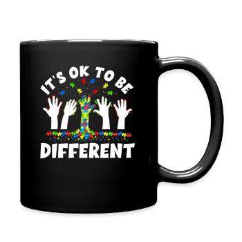 Autism Awareness - Full Colour Mug - black - Right