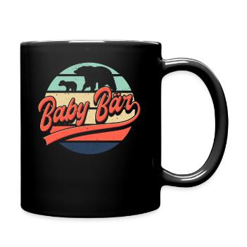 Bébé ours cadeau papa ours look partenaire - Mug uni - noir - Droite