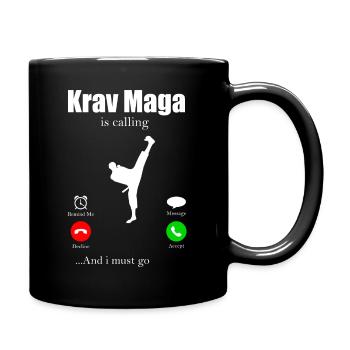 KravMaga - Tasse einfarbig - Schwarz - Rechts
