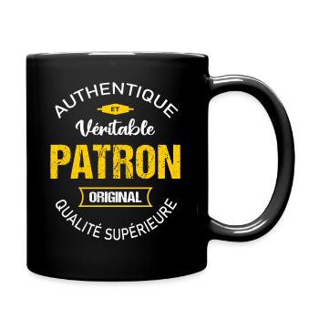 Geschenk Humor für Chef Boss lustige Idee - Tasse einfarbig - Schwarz - Rechts