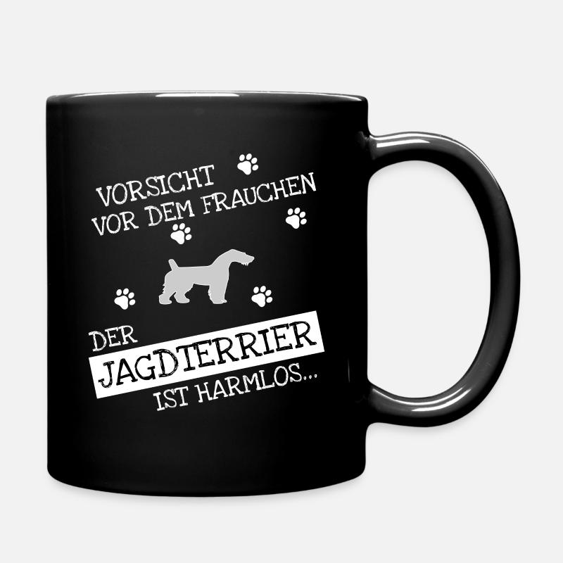 Jagdterrier Geschenkidee - Tasse einfarbig - Schwarz